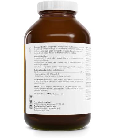 Metagenics OmegaGenics EPA-DHA 720mg - Daily Omega 3 Fish Oil Supplement to Support Cardiovascular Musculoskeletal and Immune System Health - 240 Softgels - Buy Online on GoSupps.com