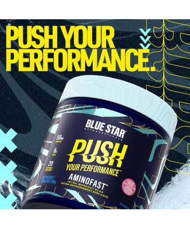 Blue Star Nutraceuticals AMINOFAST - BCAAs with Hydration Support and Electrolytes - Improve Recovery | Fuel Your Performance - 20 Servings (Raspberry Lemonade) - Buy Online on GoSupps.com