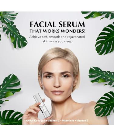 Shop AHA + Collagen Facial Night Serum | Anti-Aging & Nutrient-Rich | Global Shipping - Buy Online on GoSupps.com