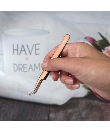 Beauty Tweezers Diamond Edition Set | Rose Gold Eyelash & Nail Design Accessories | International Shipping - Buy Online on GoSupps.com