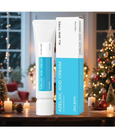 JING MENG Azelaic Acid Cream Minimize Pores Reduce the look of dark spots Blemish Spot Pure Azelaic Acid with CALENDULA Niacinamide Sensitive Friendly Skin Care For Women 1.59oz