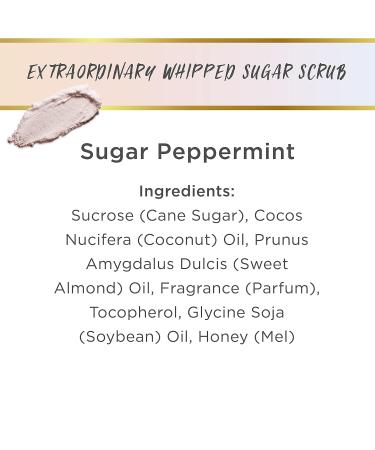 LaLicious Sugar Peppermint Extraordinary Whipped Sugar Scrub - Cane Sugar Body & Foot Scrub Exfoliating & Moisturizing Skin Care with Coconut Oil & Honey No Parabens (16oz) - Buy Online on GoSupps.com
