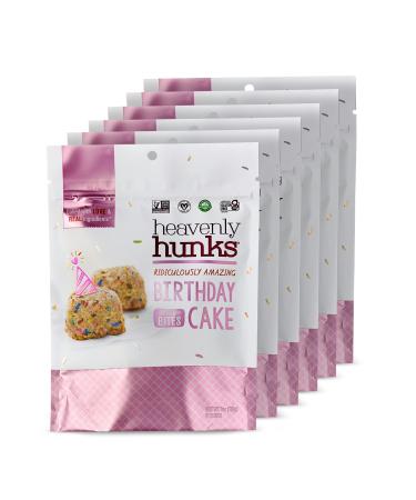 Heavenly Hunks Birthday Cake 6 oz Bag - 6 Pack Birthday Cake 6 Ounce (Pack of 6)