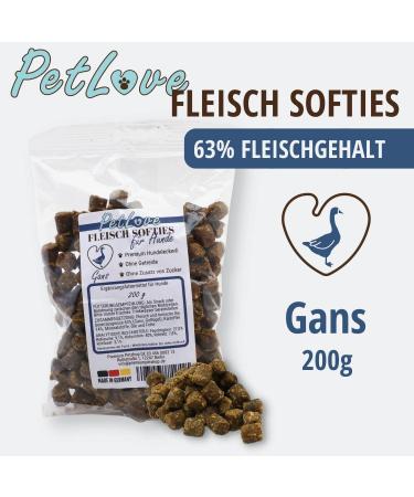 Petlove Meat Softies for Dogs - Grain-Free Training Treats | 63% Meat Content | Goose Flavor (200g) - Buy Online on GoSupps.com