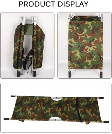 Aluminium Foldable Rescue Stretcher with Carry Bag Emergency Multi-Purpose Home Folding Stretcher for Such As Hospitals/Clinics/Families/Sports Fields - Buy Online on GoSupps.com