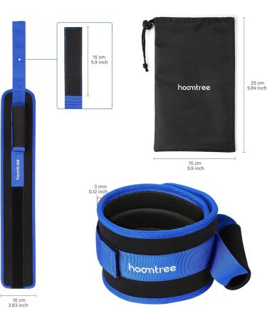 Hoomtree Leg Lifter Strap Set of 2 for Limited Mobility Thigh Lifter Strap with Padded Grip and Loop for Knee Hip Surgery Recovery Mobility Aids Tool for Disabled Get in and Out of Bed Car Wheelchair 2 pack Blue - Buy Online on GoSupps.com