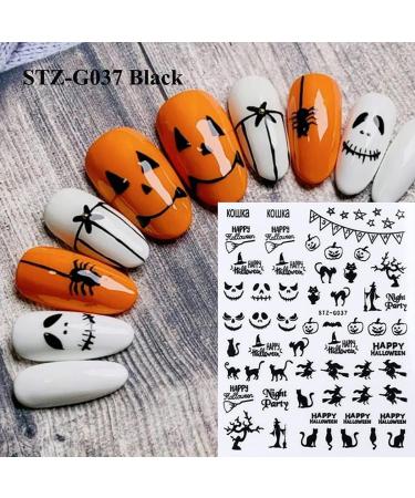 9 Sheets Halloween Nail Art Nail Stickers Skull Spider Ghost Eyes Halloween 3d Black Adhesive Nail Stickers Nail Halloween Spider Web Halloween Nail Decals Blood Foil Embellishments Ins Popular - Buy Online on GoSupps.com