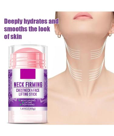 Neck and Chest Firming Cream Portable Multi Face and Neck Balm Stick Collagen Face Neck Tightening Lifting Cream for Anti Wrinkle Deeply Moisturizing Reduces Double Chin and Sagging Skin 1.41Oz - Buy Online on GoSupps.com