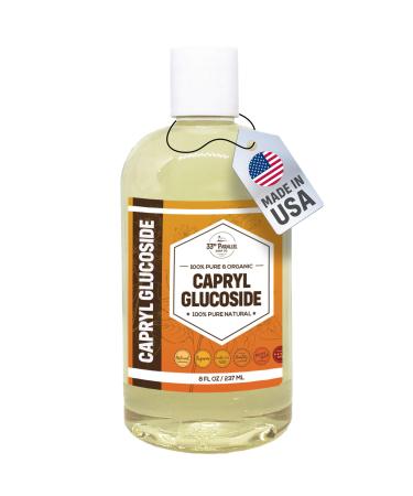 33RD PARALLEL SOAP CO. Capryl Glucoside Liquid Surfactant (8 oz) Plant Derived - DIY Skin Care - Facial Cleansers, Body Washes, Shower Gels, Foaming, Body Soap, Shampoos, Baby Products | 8 OUNCES