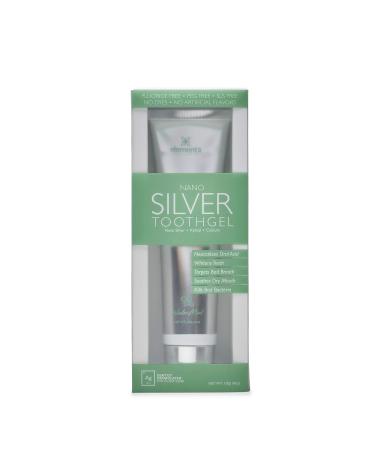 Elementa Silver TOOTHGEL Wintermint Flavor | Nano Silver 5 in 1 Teeth Whitening Gel 4 Fl oz | Dentist Formulated All Natural | Professional Whitening Toothgel | Kills Bacteria | Whitens Teeth