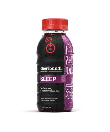 Cheribundi SLEEP Tart Cherry Juice - Tart Cherry Juice Formulated for Deeper Sleep - Pro Athlete Workout Recovery - Fight Inflammation and Support Muscle Recovery - Post Workout Recovery Drinks for Runners, Cyclists and Athletes - 8 oz, 12 Pack 8 Fl Oz (P