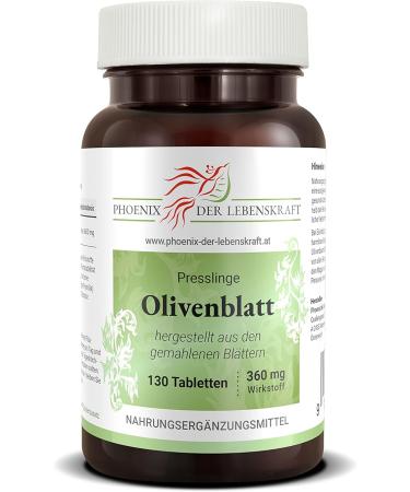 Premium Olive Leaf Tablets 360 mg - Vegan 130 Pieces Made in Austria | Shop Now for Quality Herbal Supplements - Buy Online on GoSupps.com