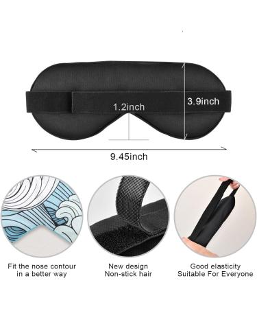 Haskirky Light Blocking Eye Mask | Breathable & Adjustable for Men and Women | Perfect for Travel, Meditation, Yoga | Comfortable Office Sleep Aid - Buy Online on GoSupps.com