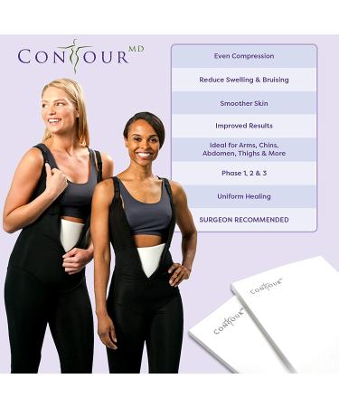Lipo Foam Sheets for Post Surgery Compression Garments - 8 x 11 - Medical Grade, ContourMD - Set of 2 (Lipo-1) - Buy Online on GoSupps.com