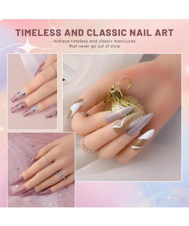 Aokitec Sparkling Series Dip Powder Nail Kit - Glitter Pink Silver & Gold with 2-in-1 Base & Top Coat - Perfect for DIY Nail Art & French Manicure - Buy Online on GoSupps.com