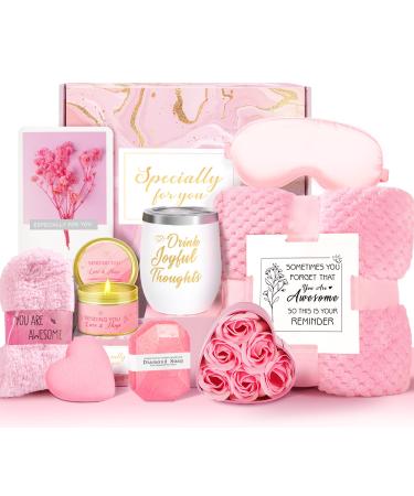 Birthday Gifts for Women Her Self Care Pamper Gifts for Women Unique Relaxing Spa Gift Basket Care Package Gift Set for Best Friends Female Sister Mom Wife Her Girlfriend Coworker Bestie Teachers