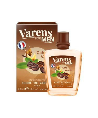 Ulric de Varens CAFE VANILLE - Eau De Toilette for Men - Intense Enchanting Warm Scent - Notes of Coffee Vanilla & Lavandin - 3.4 Fl Oz Cafe Vanille 3.4 Fl Oz (Pack of 1)