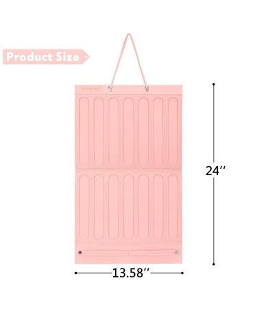 JOYMOMO Hanging Hair Claw Clip Organizer - Pink Felt Storage for Women & Girls - Buy Online on GoSupps.com