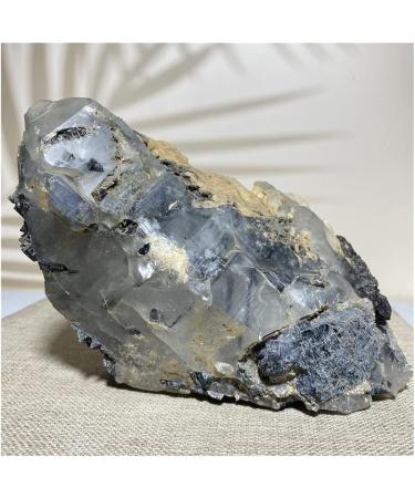 Gemstones and Crystals 2500-2800g Natural Stone Crystal Black Tourmaline Quartz Symbiosis Specimen Fengshui Reiki Ornments for Home Decoration Stone Mineral Specimen - Buy Online on GoSupps.com