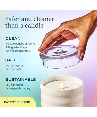 Shop Lifelines Flameless Candle & Aromatherapy Diffuser - Cordless Waterless Essential Oil Blend - Electric Candle in Cream Bubble - Buy Online on GoSupps.com