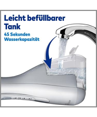 Waterpik Cordless Oral Shower - Advanced 4x Pressure Settings Adjustable 3.1 to 5.2 Bar Induction Charging - Wireless & Portable - Buy Online on GoSupps.com