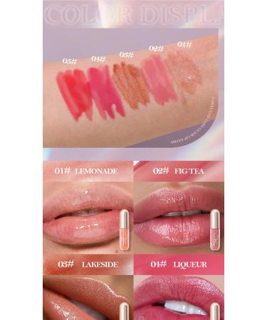 Kusslippe Plumping Lip Gloss 0.19 oz - Cooling & Moisturizing Formula with Peppermint and Vitamin E - LAKE SIDE3 - Buy Online on GoSupps.com