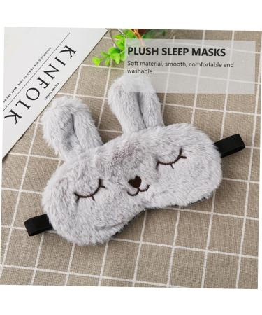 Buy 2pcs Plush Rabbit Eye Masks & Laniege Lip Sleeping Mask - Cute Travel Sleep Masks for Girls in Pink & Grey - Buy Online on GoSupps.com
