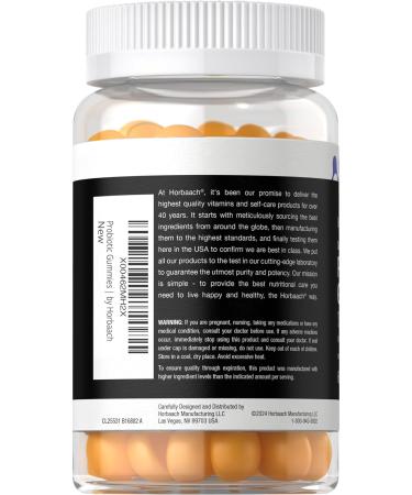 Horb ach Probiotic Gummies | 60 Count | 1.5 Billion with Prebiotic | Adult Supplement for Women and Men | Doctor Formulated | Tropical Flavor | Vegan Non-GMO and Gluten Free | Berkshire Labs - Buy Online on GoSupps.com