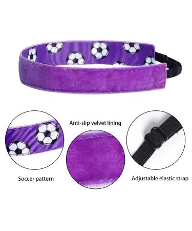 SUMERSHA Soccer Headbands for Girls & Women - Non-Slip & Adjustable Sports Hair Accessories (8 Pack) - Buy Online on GoSupps.com