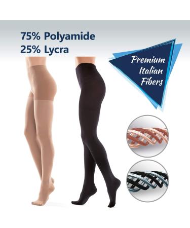 Compression Medical Tights 18-22 mmHg Class 1 Black Large L/ 41-43 - Buy Online on GoSupps.com