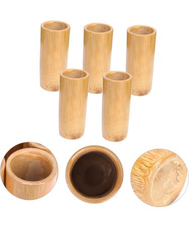 Healifty 5-Part Cupping & Care Set | Wood Massage Tools & Bamboo Accessories for Facial Suction & Care - Buy Online on GoSupps.com
