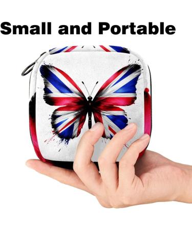 Stylish Period Bag Sanitary Napkin & Tampon Storage Holder Compact 4.7x6.6x6.6 in Ideal for Wallet | International Shipping Available - Buy Online on GoSupps.com