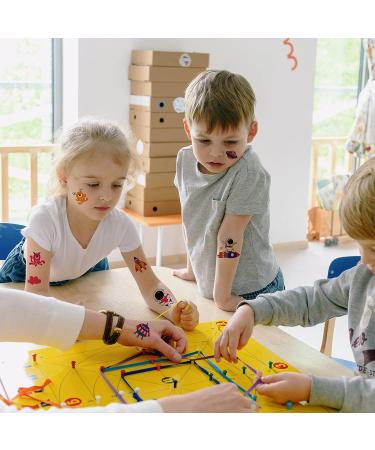 Coszeos Space Temporary Tattoo Kids - 70 Cute Astronaut Rocket Planet Styles | Waterproof Stickers for Boys and Girls Party Decorations - Buy Online on GoSupps.com