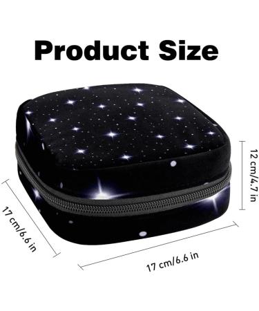 Muooum Women's Menstrual Artery Bag - Zipper Flip Bag for Tampons Shiny Star in Galaxy Color 7 - Perfect for Girls & Women | International Shipping - Buy Online on GoSupps.com