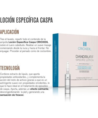  Crioxidil CRIOXIDIL SPECIFIC DANDRUFF LOTION 6x10ML - Buy Online on GoSupps.com