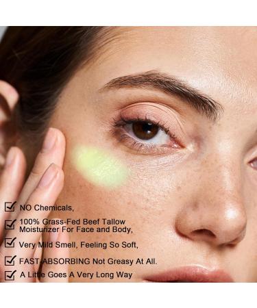 Beef Tallow Skincare Lot de 2 cr mes bio pour le visage et le corps 100 % herbe Fed Beef Tallow hydratation profonde et soin du suif de b uf cr me biologique absorption rapide pour peaux sensibles - Buy Online on GoSupps.com