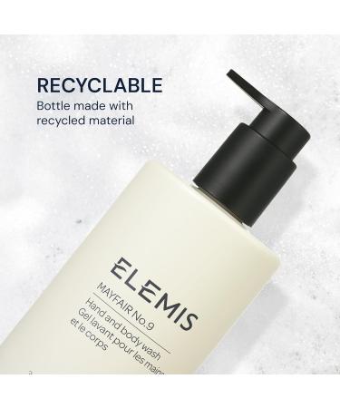 ELEMIS Mayfair No.9 Hand & Body Wash Cleanses Hydrates and Refreshes 95% Biodegradable PEG- and SLS-Free Refillable + Recyclable Bottle 300ml 1 Fl Oz (Pack of 1) - Buy Online on GoSupps.com