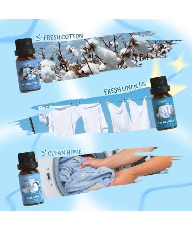 Salubrito Clean Essential Oils Set | Natural Aromatherapy Fragrance Oils for Diffusers Candles & Fresh Home Scents - Buy Online on GoSupps.com