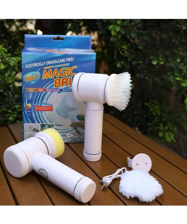 MONEY MONEY Cordless Scrubbers for Cleaning - Electric Cleaning Brush with 2 Replaceable Brush Heads Power Shower Scrubber Bathroom Scrubber for Kitchen Bathroom Tile Floor - Buy Online on GoSupps.com