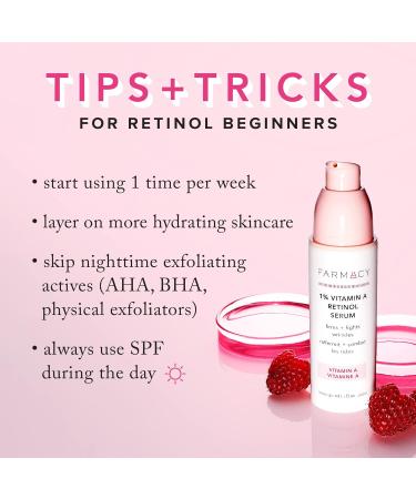 Farmacy Vitamin C & Retinol Serum Bundle - Waterless Vitamin C Face Serum & 1% Vitamin A Resurfacing Retinol Serum - Buy Online on GoSupps.com