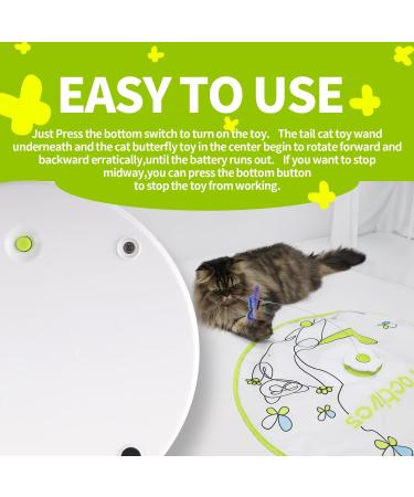 All For Paws 2 in 1 Automatic Cat Toys - Hide & Seek Flutter Bug Spinner for Indoor Cats - Buy Online on GoSupps.com