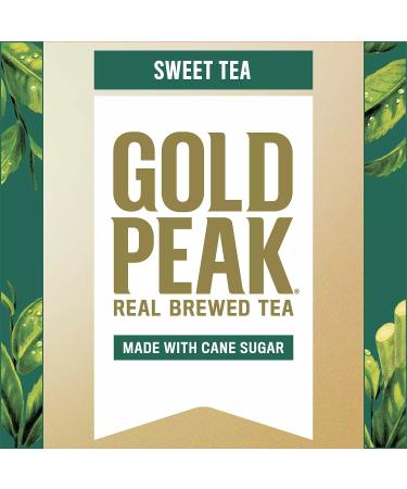 Gold Peak Naturally Sweet Tea by Gourmet Kitchn - 18.5oz/18pk, Real Brewed Tea with Cane Sugar, 18.5 Fl Oz (Pack of 18) - Buy Online on GoSupps.com
