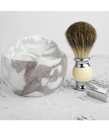 Linkidea Marmor-Razi Bowl - Premium Shaving Soap Mug for Men | Wide Opening Barber Foam Cup for Beard & Wet Razor Shaving - Buy Online on GoSupps.com