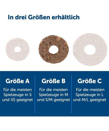 PetSafe Busy Buddy Rawhide Chew Rings for Dogs - 16 Pieces (120g) - Ideal for Snack Ring Toys - International Shipping Available - Buy Online on GoSupps.com