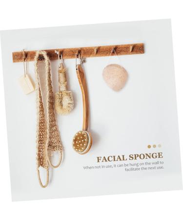 Ipetboom 1pc Sponge Face Wash Face Sponge Exfoliating Puff Body Face Bath Sponge Exfoliating Face Scrubber Exfoliating Sponge Sponges Facial Sponge Clean Walnut Powder - Buy Online on GoSupps.com