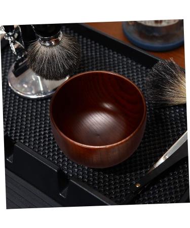 Premium Razor Cleaning Bowl | Wooden Soap Cup for Shaving | Foam Shell with Lid | Perfect for Men s Grooming - Buy Online on GoSupps.com