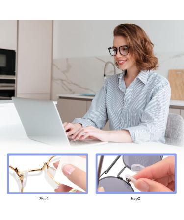 30 Pairs Glasses Nose Pads Replacement Anti-Slip Soft Silicone Eyeglass Nosepads Slip-On Anti Indentation Protective Covers for Glasses Sunglasses (Transparent) - Buy Online on GoSupps.com