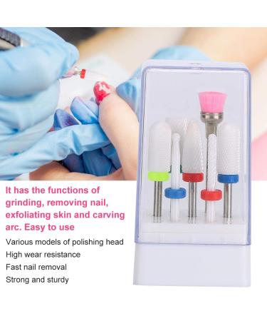 7pcs Electric Nail Drill Set - Tungsten Steel Alloy Bits for Manicure | Grinding Head Set with Storage Box - Buy Online on GoSupps.com