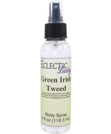 Green Irish Tweed Body Spray 4 ounces Body Mist for Women with Clean Light & Gentle Fragrance Long Lasting Perfume with Comforting Scent for Men & Women Cologne with Soft Subtle Aroma For Daily 4 Fluid Ounces