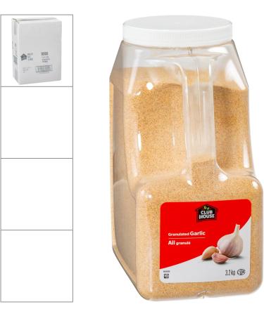 Club House Quality Natural Herbs & Spices GARLIC GRANULATED 3.2kg (pack of 1) - Buy Online on GoSupps.com